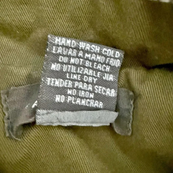 SANS SOUCI | Army Green Contrast Topstitch Moto Jacket Utility | Size Large - Picture 5 of 7